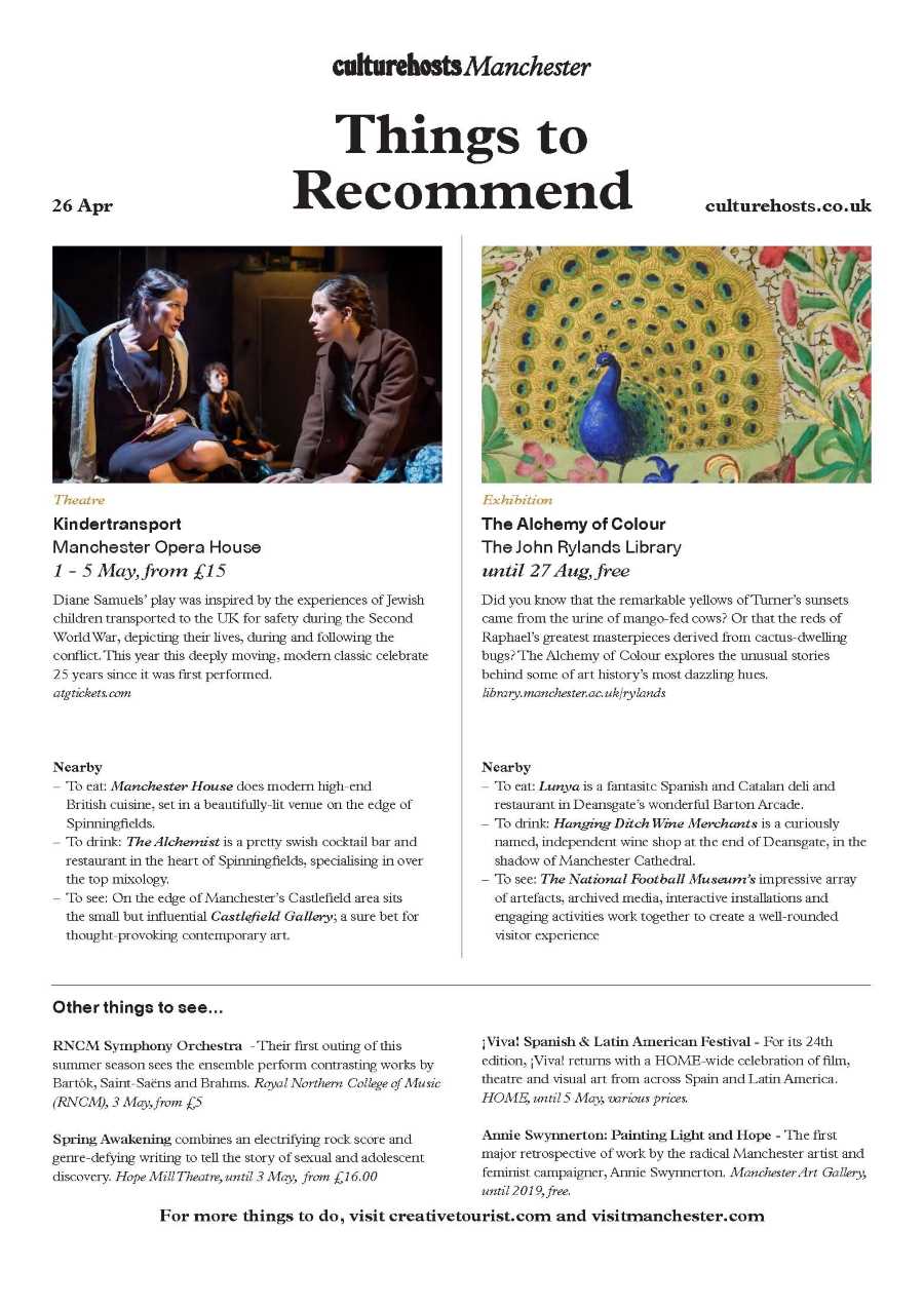 Things to Recommend 26 April 900